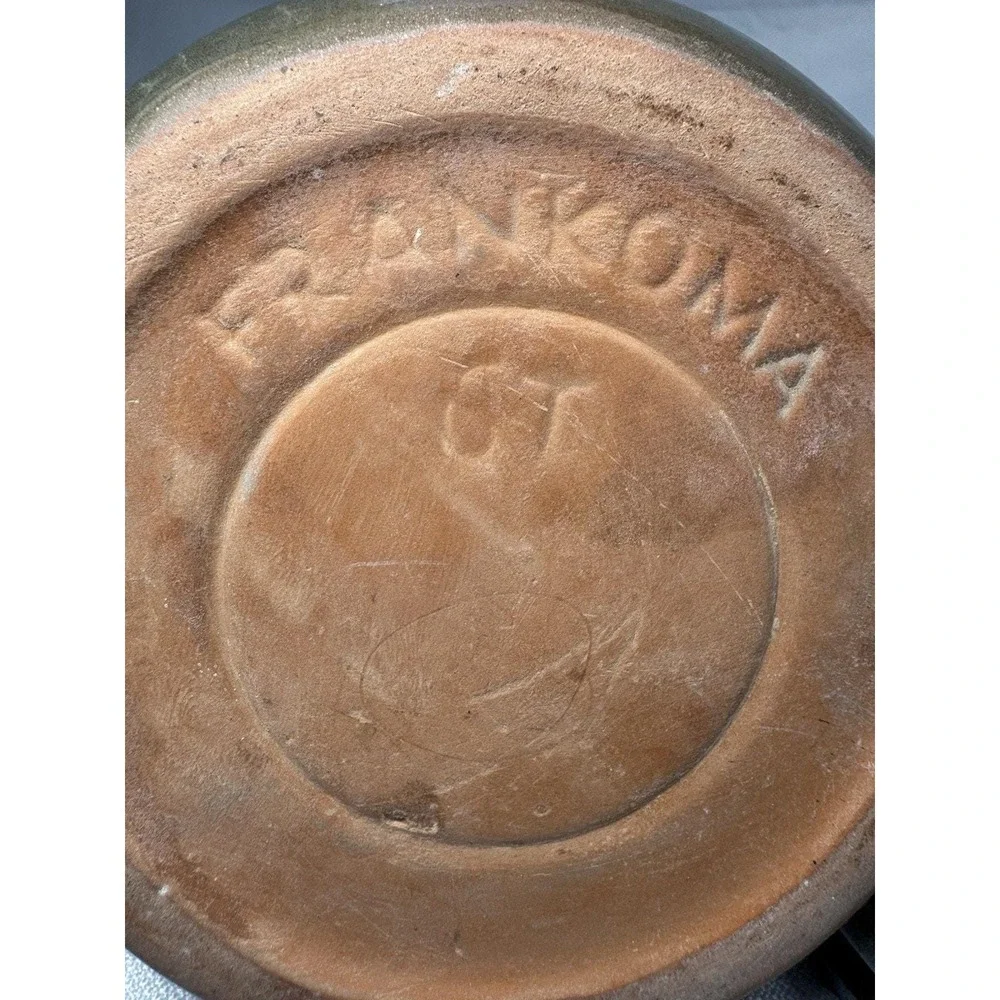 Frankoma Plainsman Teapot Prairie Green Pottery Vintage USA 6 Cup w Lid 6T